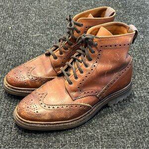 Polo by Ralph Lauren MADE IN ENGLAND Wingtip Boots Size 8